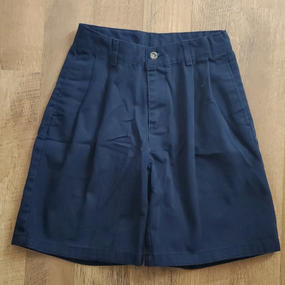 IZOD Pleated Navy School Uniform‎ Shorts Size 12